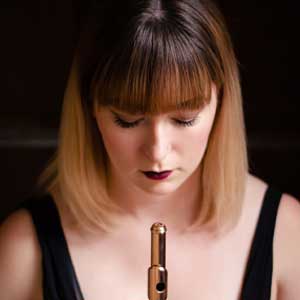Zoe Sorrell with flute