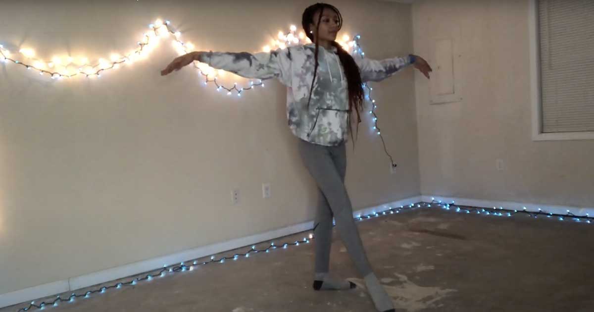 Raven Reid dances